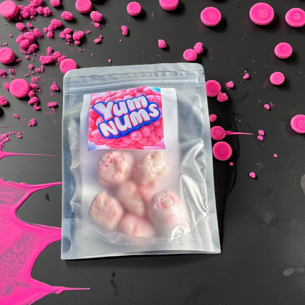 Original Yumnums Pink Freeze Dried Candy 